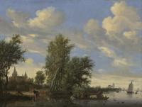 Ruysdael, Salomon van - Ferry on a River